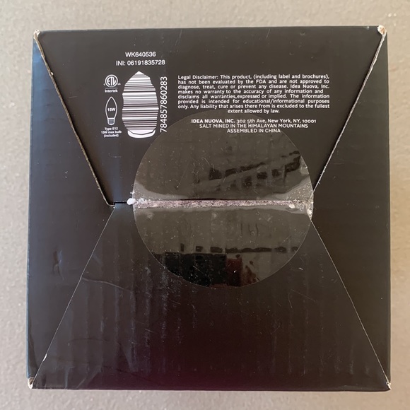 Himalayan NATURAL GREY SALT LAMP 9” Tall; Dimmer Switch; By Himalayan Shop - Picture 5 of 12